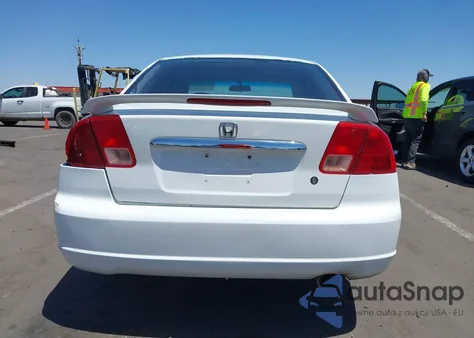 2001 Honda Civic Dx z USA, uszkodzony, nr VIN 1HGES152X1L063818